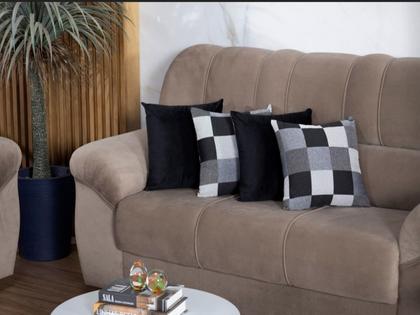 Imagem de Kit 01 Tapete 1,50m x 1,45m + 04 Capas de Almofadas Várias Cores