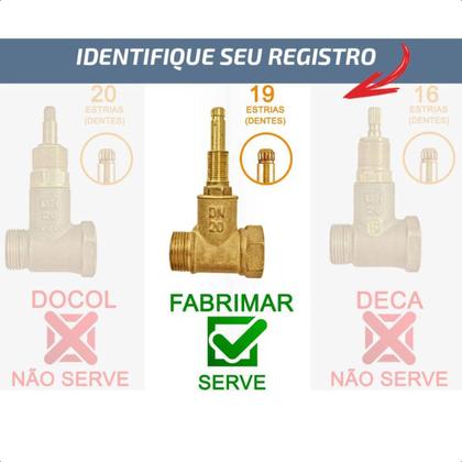 Imagem de Kit 02 Acabamento Preto Quadrado Registro 1/2 3/4 e 1 Pressão Padrão Fabrimar