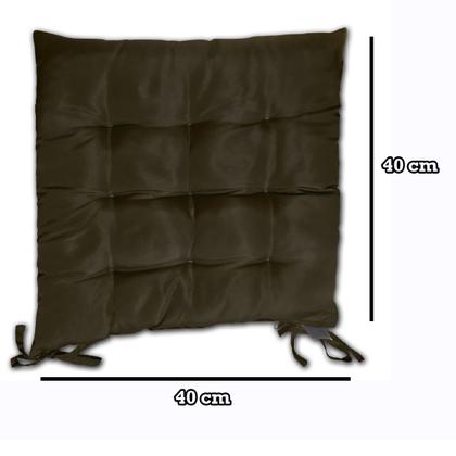 Imagem de Kit 02 Almofadas Assento Futon Flat para cadeira 40x40