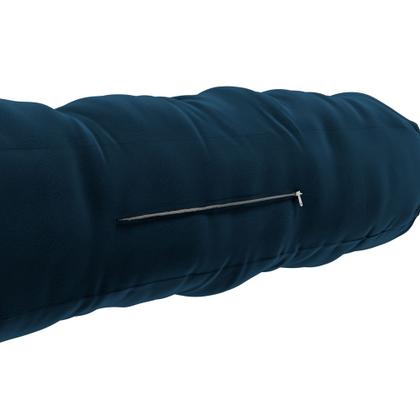 Imagem de Kit 02 Almofadas Para Cabeceira Encosto Apoio Lombar Spot 90cm com Porta Celular Veludo - Abmaza