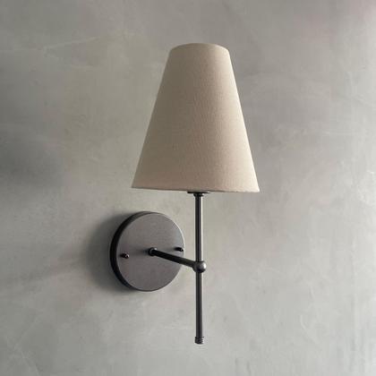 Imagem de Kit 02 Arandela Parede Clássica Interna Com Cúpula Cone Para Decoração Casa e Sala, Corredor, Quarto, Cabeceira de Cama, lavabo