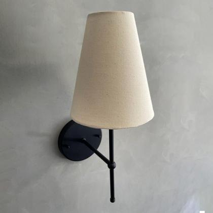 Imagem de Kit 02 Arandela Parede Clássica Interna Com Cúpula Cone Para Decoração Casa e Sala, Corredor, Quarto, Cabeceira de Cama, lavabo