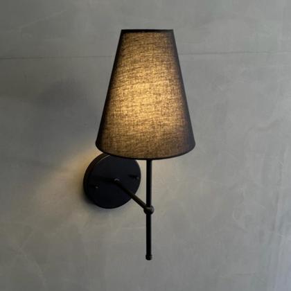 Imagem de Kit 02 Arandela Parede Clássica Interna Com Cúpula Cone Para Decoração Casa e Sala, Corredor, Quarto, Cabeceira de Cama, lavabo