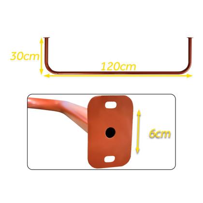 Imagem de Kit 02 Araras de Parede Cabideiro para Quarto 1,20m Lazúli