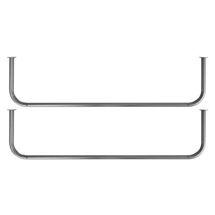 Imagem de Kit 02 Araras de Roupas Cabideiro de Parede 1,00m Lazúli