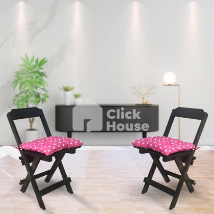 Imagem de Kit 02 Assentos Futon Para Cadeira 35x35cm Cores Variadas