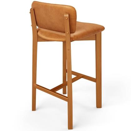 Imagem de Kit 02 Banquetas Alta Para Cozinha Sala De Jantar Bar Dara L02 material sintético Whisky - Lyam Decor
