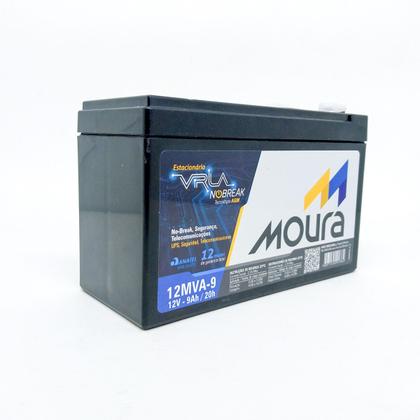 Imagem de Kit 02 Baterias Moura Selada Vrla 12V 9Ah Estacionaria 12Mva-9