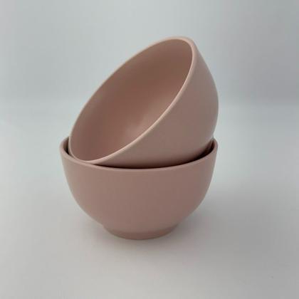 Imagem de Kit 02 Bowl Tigela Cumbuca Cerâmica Fosco 670ml Lyor Cronus