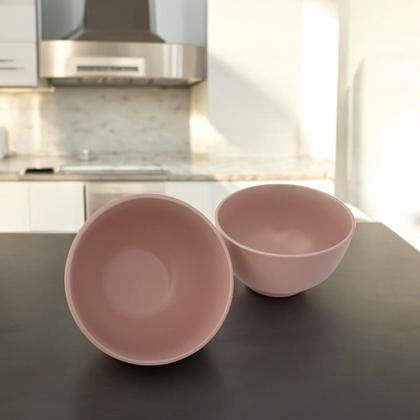 Imagem de Kit 02 Bowl Tigela Cumbuca Cerâmica Fosco 670ml Lyor Cronus