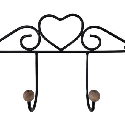 Imagem de Kit 02 Cabideiros Rústicos de Parede com 4 Ganchos Grandes - Oferta de Fábrica