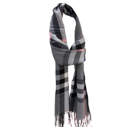 Imagem de Kit 02 Cachecol Casual Estampado listrado Inverno com Franja