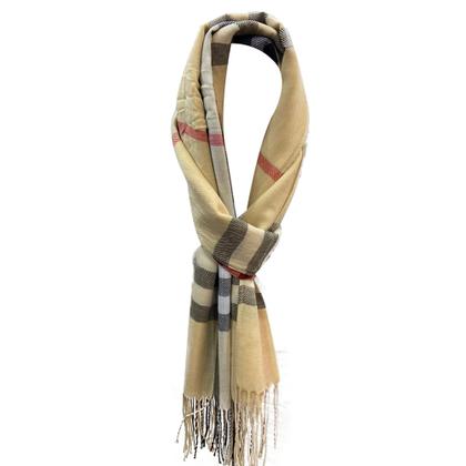 Imagem de Kit 02 Cachecol Casual Estampado listrado Inverno com Franja