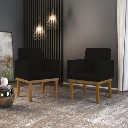 Imagem de KIT 02 Cadeiras Com Base Mesa De Estudos Poltrona Decorativa