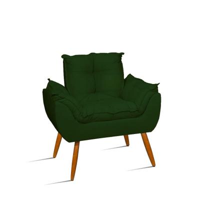 Imagem de Kit 02 Cadeiras Poltronas Opala Suede Luxo 