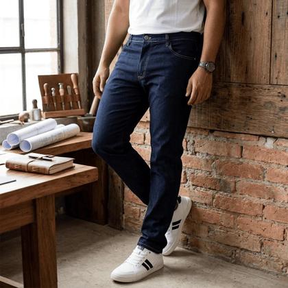 Imagem de Kit 02 Calças Jeans Masculina Tradicional.