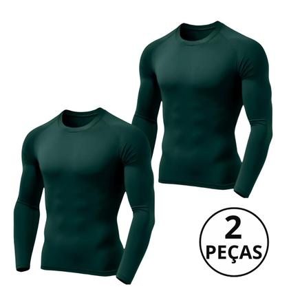 Imagem de Kit 02 Camiseta Térmica Proteção UV Manga Longa
