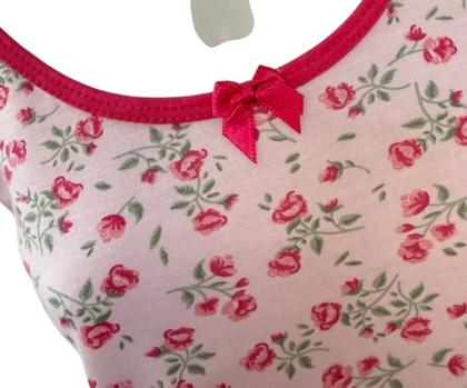 Imagem de Kit - 02 camisolas regatas com babado Malha