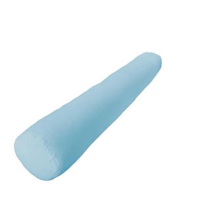 Imagem de Kit 02 Capas para Rolo de Cabeceira Casal 135x20cm Branca e Azul Arrumadinho Enxovais