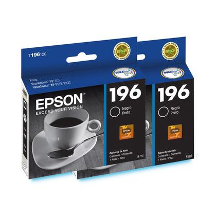 Imagem de Kit 02 Cartucho de Tinta Epson Preto P/ Stylus T196120