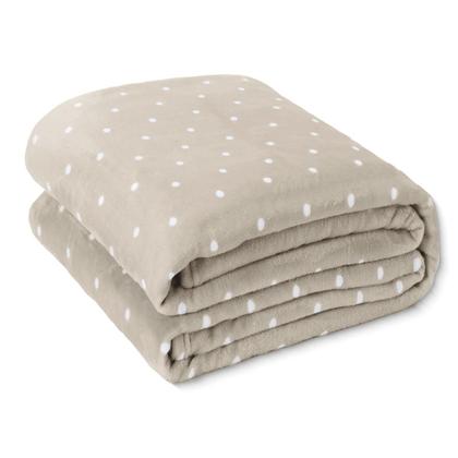 Imagem de Kit 02 Cobertor Manta King Size Poá Bolinha Softy 2,60 x 2,40 Toque Macio Aveludado Coberta Antialergico Fleece Flannel