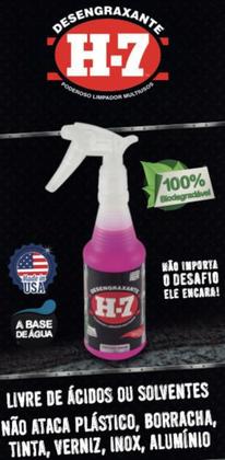 Imagem de Kit 02 Desengraxante H7 Limpeza Pesada Multiuso Removedor 5L