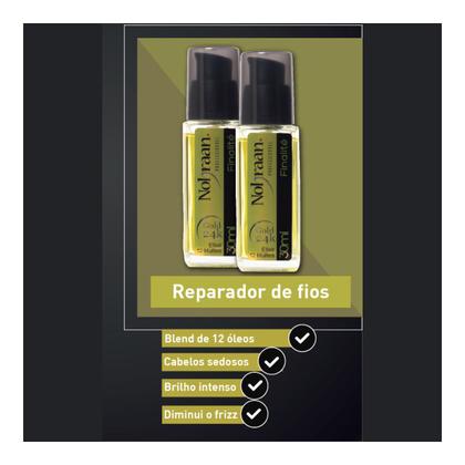 Imagem de Kit 02 Finalizador Reparador Elixir Cabelos 30ml - Nohraan