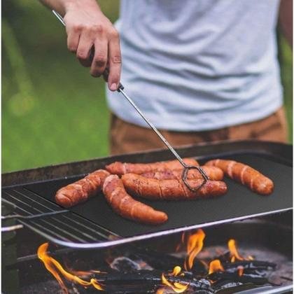 Imagem de kit 02 Folhas Manta de Teflon Antiaderente P/Fornos Churrasqueira