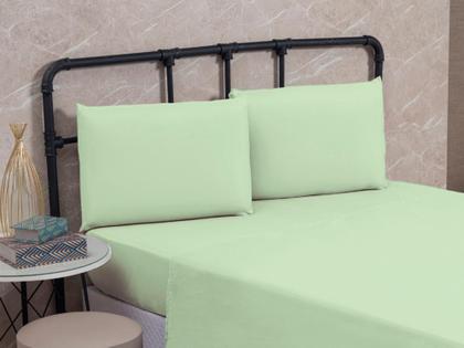 Imagem de Kit 02 Fronha Travesseiro 70cm x 50cm Liso Aveludado 200 Fios 100% Algodão