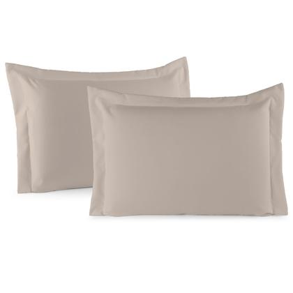 Imagem de Kit 02 Fronhas Aba Americana Tecido Percal 400 Fios Antiácaro, Anti-pilling com Toque Macio