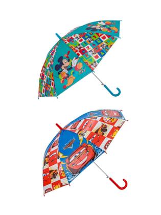 Imagem de Kit 02 Guardas-Chuva Infantil Carros Mickey 11107 11108