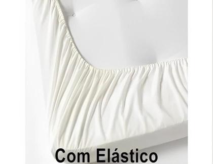 Imagem de Kit 02 Jogo Lençol Cama Casal QUEEN C/Elástico POLIESTER ROUPA CAMA Revenda