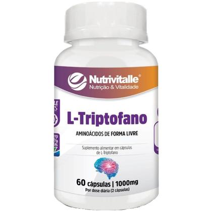 Imagem de Kit 02 l-triptofano 1000mg 60caps nutrivitalle