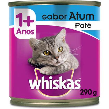 Imagem de Kit 02 latas whiskas adulto pate atum 290g lt