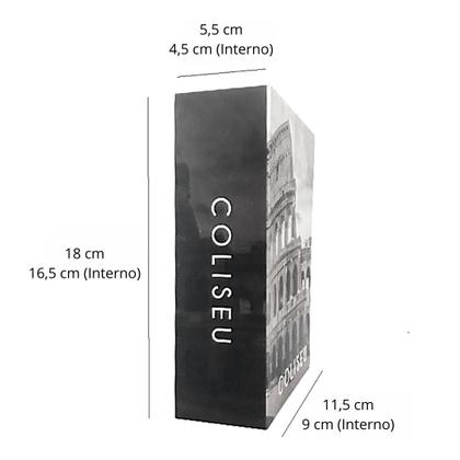 Imagem de kit 02 Livro Cofre Camuflado Decoração Chave Porta Joia 18cm