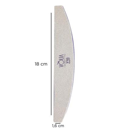 Imagem de Kit 02 Lixas Bumerangue Lavável Vlia Gramatura 220 Unhas