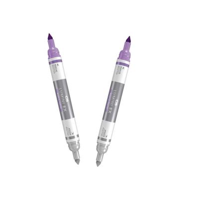 Imagem de Kit 02 Marca Texto Apagavel Lumini Ex Cis Cor Roxa