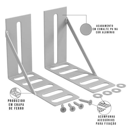 Imagem de Kit 02 Pares Frame P/ Cabeceira Casal Queen King Solteiro