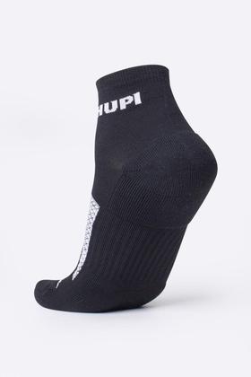 Imagem de Kit 02 Pares Meia Corrida Prime HUPI Preto e Branco 36-42