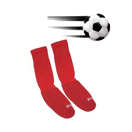 Imagem de Kit 02 Pares Meião Futebol Infantil Juvenil Bebe Cano Longo Em Cores Sortidas Atoalhado Em Algodão