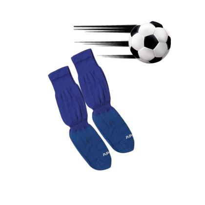 Imagem de Kit 02 Pares Meião Futebol Infantil Juvenil Bebe Cano Longo Em Cores Sortidas Atoalhado Em Algodão