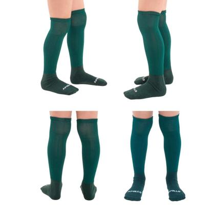 Imagem de Kit 02 Pares Meião Futebol Infantil Juvenil Bebe Cano Longo Em Cores Sortidas Atoalhado Em Algodão