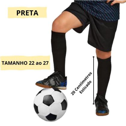 Imagem de Kit 02 Pares Meião Futebol Infantil Juvenil Bebe Cano Longo Em Cores Sortidas Atoalhado Em Algodão