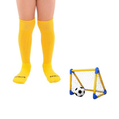 Imagem de Kit 02 Pares Meião Futebol Infantil Juvenil Bebe Cano Longo Em Cores Sortidas Atoalhado Em Algodão