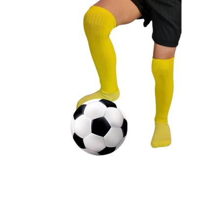 Imagem de Kit 02 Pares Meião Futebol Infantil Juvenil Bebe Cano Longo Em Cores Sortidas Atoalhado Em Algodão