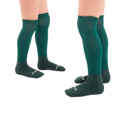 Imagem de Kit 02 Pares Meião Futebol Infantil Juvenil Bebe Cano Longo Em Cores Sortidas Atoalhado Em Algodão