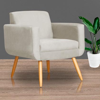 Imagem de Kit 02 Poltronas Cristal Requinte Suede Cores - S.A Móveis