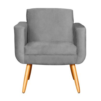 Imagem de Kit 02 Poltronas Cristal Requinte Suede Cores - S.A Móveis