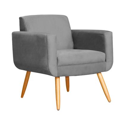 Imagem de Kit 02 Poltronas Cristal Requinte Suede Cores - S.A Móveis