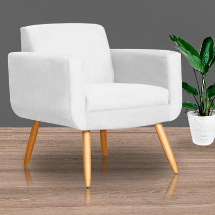 Imagem de Kit 02 Poltronas Cristal Requinte Suede Cores - S.A Móveis